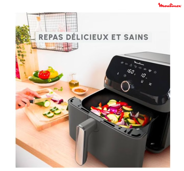 Friteuse sans huile MOULINEX EASY FRY MEGA 7,5L YY5586FB