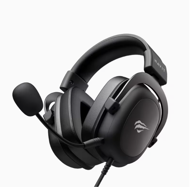 Casque gaming HAVIT H2002D pour PS4 et PC - Drivers 50MM pour son surround - Microphone inclus - Cadre en aluminium robuste - Idéal comme cadeau de Saint-Valentin pour hommes